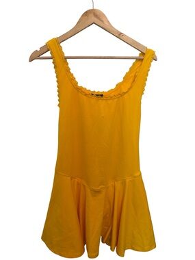 wild fable Yellow Sleeveless Romper Dress
